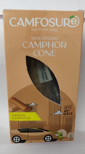 [P4918] Camphor Cone (Sandal) Air Freshener & Mosquito Repellent