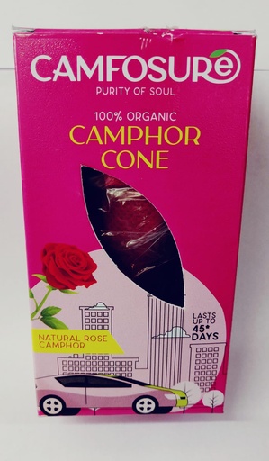 [P4920] Camphor Cone (Rose) Air Freshener & Mosquito Repellent