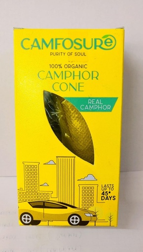 [P4922] Camphor Cone (Real Camphor) Air Freshener & Mosquito Repellent