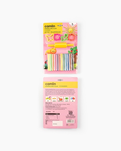 [P5134] Camlin Modelling Clay -12 Shades 200 Gram
