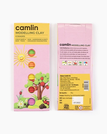 [P5132] Camel Modelling Clay -6 Shades 50 Gram