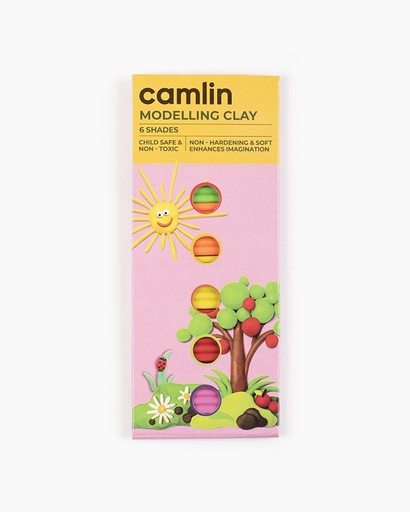 [P5132] Camlin Modelling Clay Assorted 6 Shades (50gm)