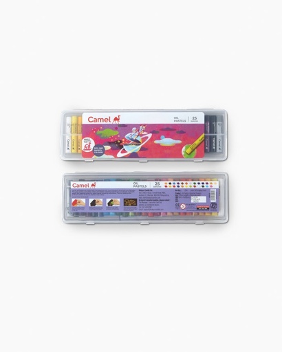 [P5150] Camel Oil Pastels -25 Shades Plastic