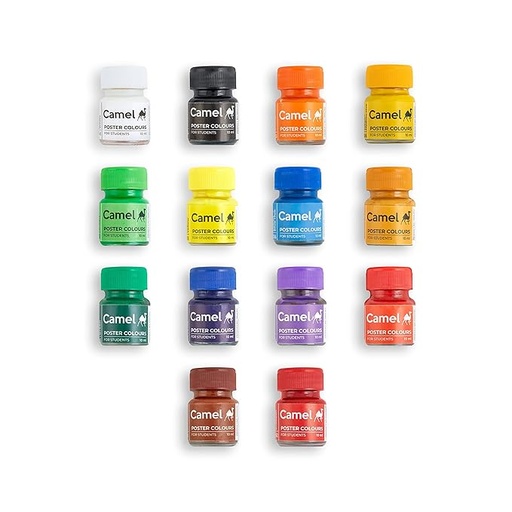 [P5194] Camel Poster Colours 14 Shades (10ml each)