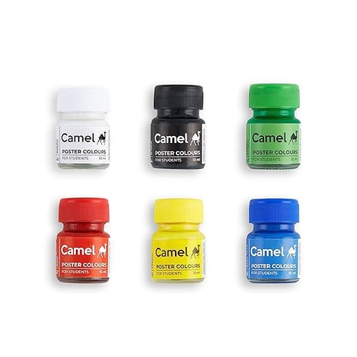 [P5190] Camel Poster Colours 6 Shades (10ml each)