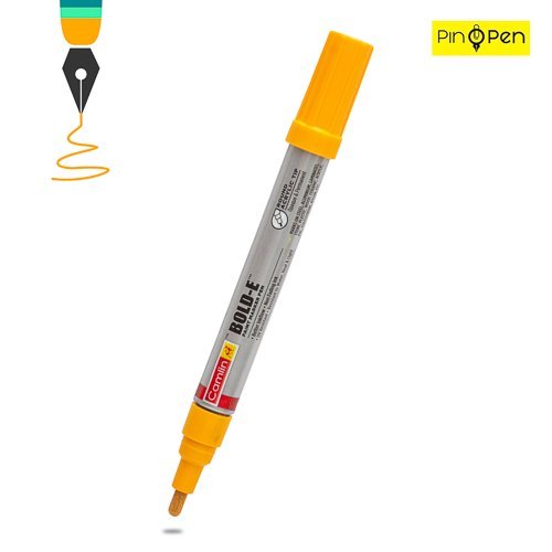 [P4209] Camlin Bold-E Paint Marker Pen Yellow (Pack Of 10)