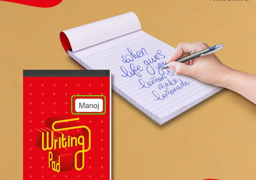 [P4636] Rough Pad/Writing Pad (No.1) Single Line 72 Pages (Pack Of 12)
