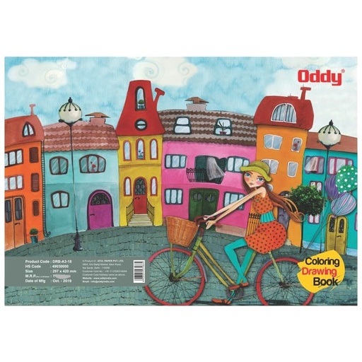 [P4726] Oddy Drawing Sketch Book A3 Size 36 Pages