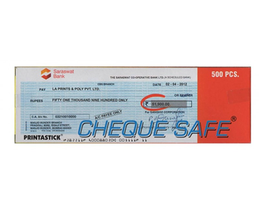 [P3274] Cheque Security Stickers 500 Labels (Cheque Safe)