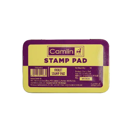 [P3163] Camlin Metal Stamp Pad Large Blue Colour (15.7cmx9.6cm)