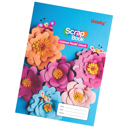 [P5350] Oddy Scrap Book With Color Pastel Sheet A4 Size, 32 Page in 8 Colour (180 Gsm)