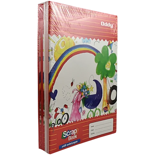 [P5352] Oddy Scrap Book Rulled With Color Pastel Sheet A4 Size, 40 Page in 8 Colour (180 Gsm)