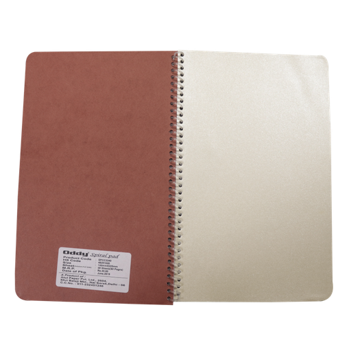 [P4660] Oddy 1/8 Spiral Note Book 80 Pages Plain Cover for Conference Pad (Pack of 10)