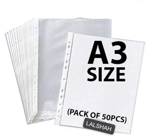 [P4373] Infinity Sheet Protector 150 Micron A3 (Pack Of 50)