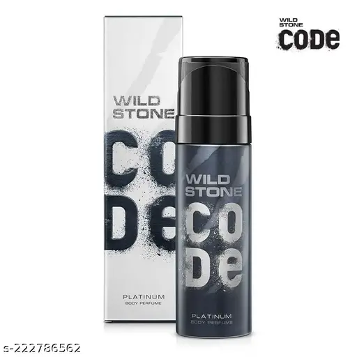 [P5528] Wild Stone Code No Gas Scented Body Perfume Spray 120ml / 97g (Platinum)