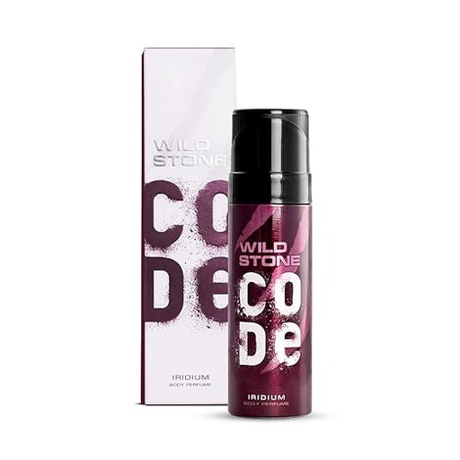 [P5530] Wild Stone Code No Gas Scented Body Perfume Spray 120ml / 97g (Iridium)
