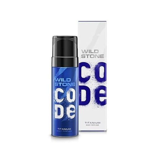 [P5532] Wild Stone Code No Gas Scented Body Perfume Spray 120ml / 97g (Titanium)