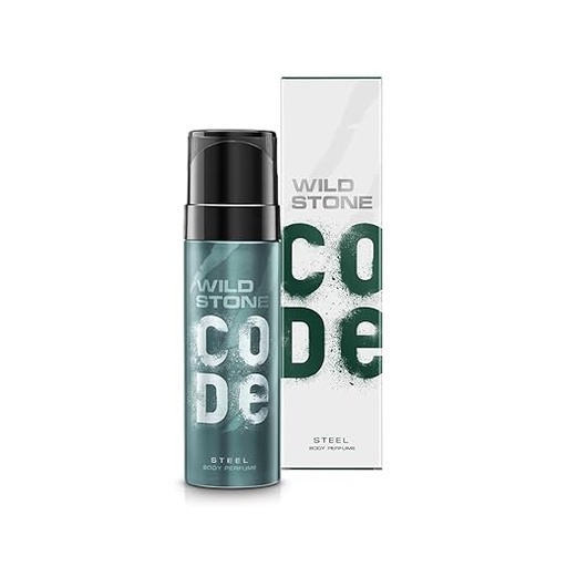 [P5534] Wild Stone Code No Gas Scented Body Perfume Spray 120ml / 97g (Steel)
