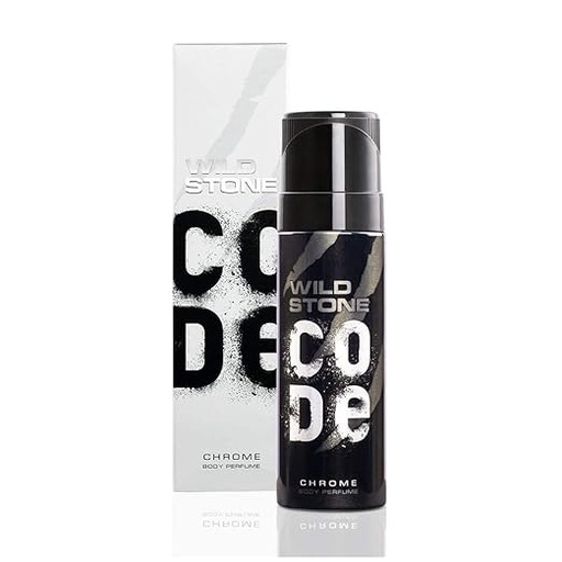[P5536] Wild Stone Code No Gas Scented Body Perfume Spray 120ml / 97g (Chrome)