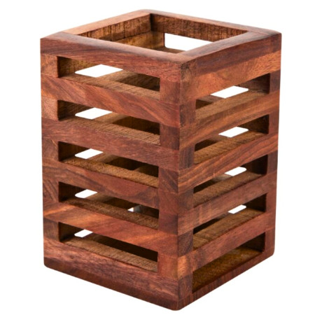 [P5464] Kebica Multi Purpose Pen Pencil Holder Wooden (T-2501)