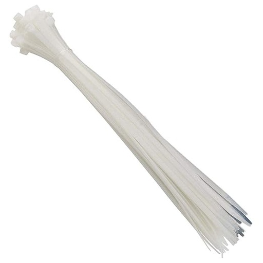 [P3802] Self Locking Cable Ties 2.5x100mm (Pack Of 100) White Colour