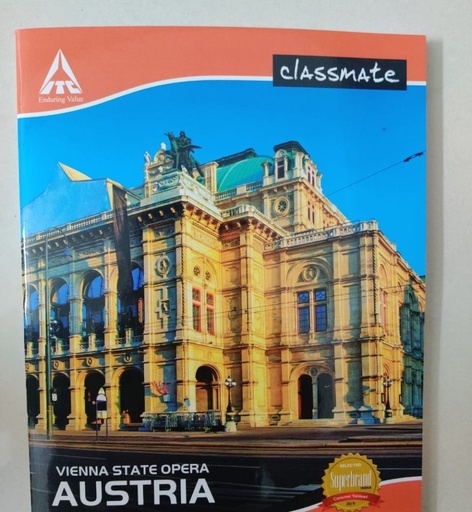 [P5778] Classmate A4 Long Notebook (Chopda) Single Line 140 Pages (Pack of 12)