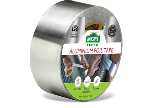 [P5666] Kansuee Aluminium Foil Tape, Size 2 Inch 48mm x 20 Meter (Pack of 1)