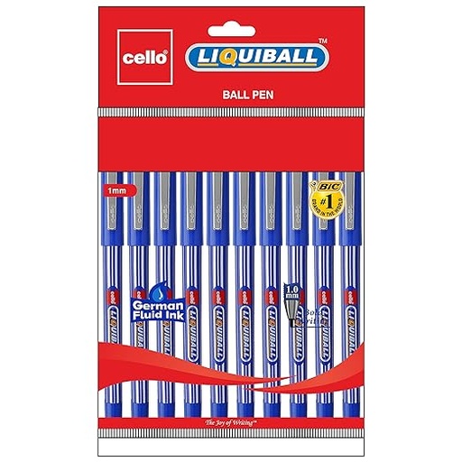 [P5826] Cello Liquiball Ball Pen Blue Colour 1mm (Pack Of 1)