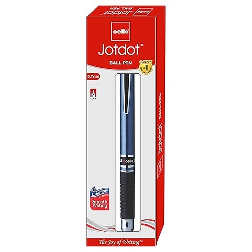 [P5836] Cello Jotdot Ball Pen Blue Colour 0.7mm (Pack Of 1)
