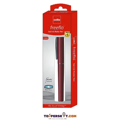 [P5840] Cello Freeflo Gel Ink Roller Pen Blue Colour 0.6mm (Pack Of 1)