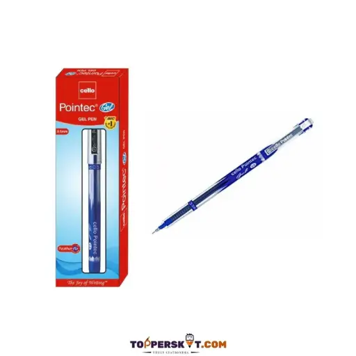 [P5844] Cello Pointec Gel Pen Blue Colour 0.5mm (Pack Of 1)