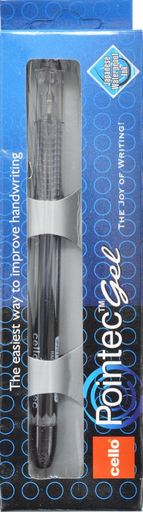 [P5846] Cello Pointec Gel Pen Black Colour 0.5mm (Pack Of 1)