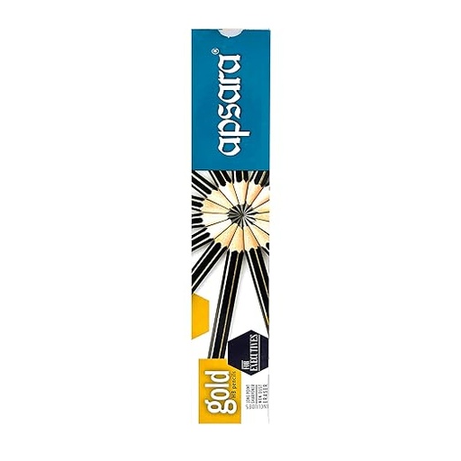 [P3357] Apsara Gold Pencils (Pack Of 10)