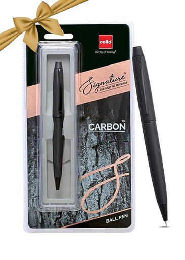 [P5862] Cello Signature Carbon Ball Pen Blue 0.7mm