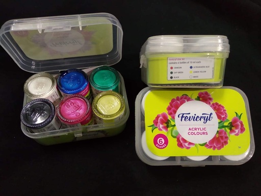 [P3054] Fevicryl Acrylic Colours Lilac Kit 6 Shades