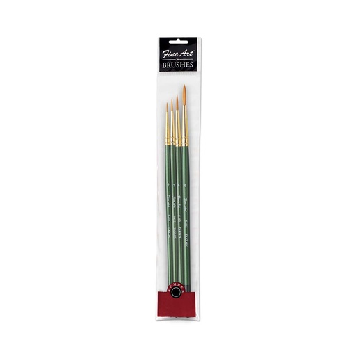 [P5966] Pidilite Fevicryl Fine Art Paint Brush Round Shape (Set Of 4)