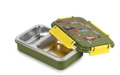 [P6058] Cello Delish Insulated Lunch Box with 2 Containers Stainless Steel Inner