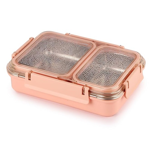 [P6060] Cello Duo Medium Insulated PU Foam Lunch Box with 2 Containers Stainless Steel Inner