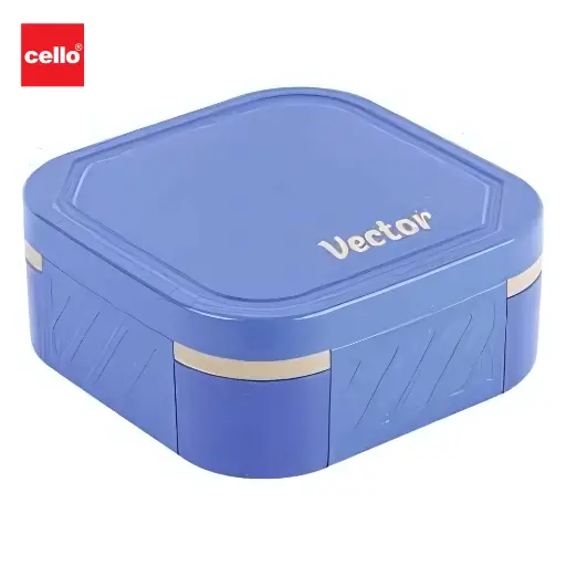 [P6062] Cello Vector Insulated Lunch Box with 2 Containers Stainless Steel Inner