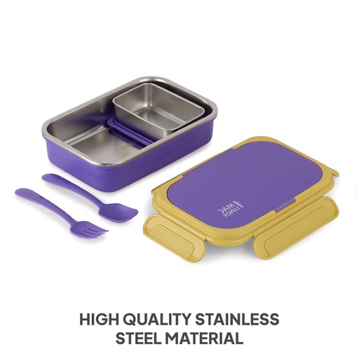 [P6066] Cello Maclunch Insulated Lunch Box with 2 Containers Stainless Steel Inner