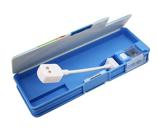 [P6096] China Multipurpose Magnetic Stylish Pencil Box with LED Light Compass