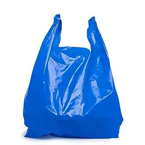 [P6164]  Blue Colour Jumbo Plastic Carry Bag, 30x40 Inch (Handle Bag)