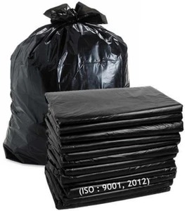 [P6176] Black Plastic Garbage Bag Size 30x40 Inch (Pack Of 1 Kg) Dustbin Waste Bag