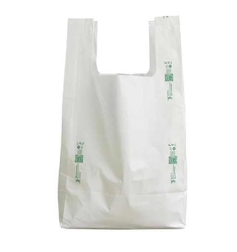 [P6148] White Eco Friendly Carry Bag 8x10 (Pack Of 1 Kg)