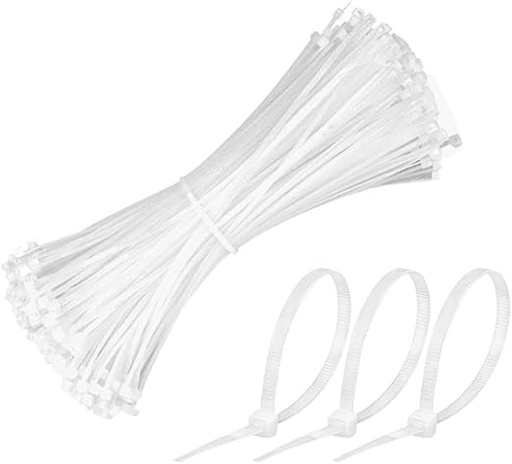 [P6212] Self Locking Cable Ties 3.6x150mm (Pack Of 100) White Colour