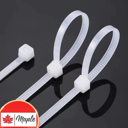 [P6218] Self Locking Cable Ties 3.6x400mm (Pack Of 100) White Colour