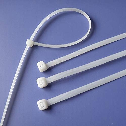 [P6219] Self Locking Cable Ties 4.8x400mm (Pack Of 100) White Colour