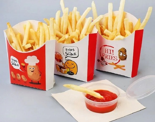 [P6274] French Fries Box (Pack Of 50)