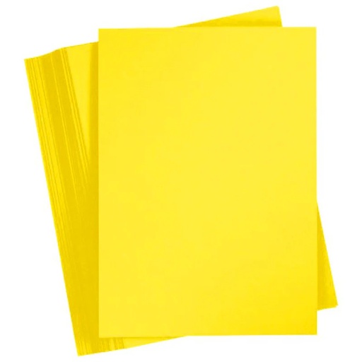 [P3867] Pastel Colour Paper A3 Size 160 Gsm Yellow Colour Double Sided (Pack Of 20)