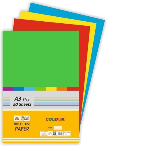 [P4902] Pastel Paper Mix Colour A3 Size 160 Gsm (Pack Of 20)